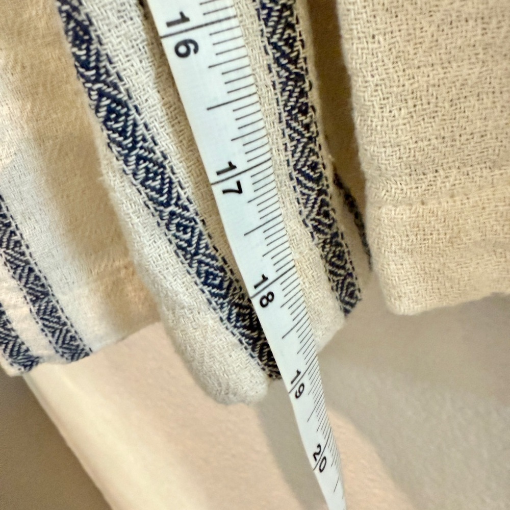 Urban Outfitters Striped Linen Button Front Jumpsuit Small | Beachy Minimalist - Picture 6 of 8